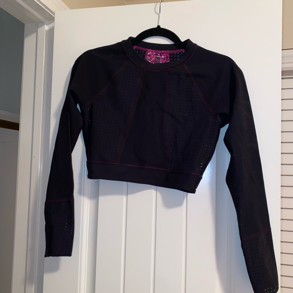 Lululemon Tidal Flow Paddle Top Paradise Camo Black Swim Rash Guard